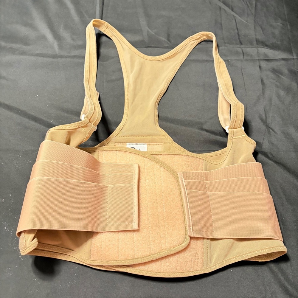 Cincher by Christina Womens XL Tan Back Support Brace Adjustable Shoulder Straps